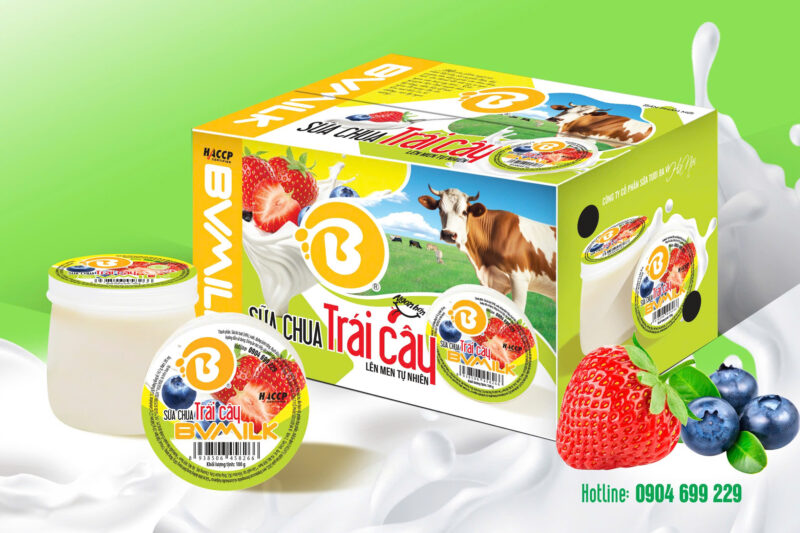 Sữa chua trái cây loại hũ